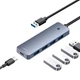 HUB адаптер USB Хаб Baseus UltraJoy Series 4-Port |USB-A to USB3.0*4, 5Gbps,15cm| Адаптер Розгалужувач Сірий - зображення 12