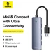 HUB адаптер USB Хаб Baseus UltraJoy Series 4-Port |USB-A to USB3.0*4, 5Gbps,15cm| Адаптер Розгалужувач Сірий - зображення 13