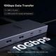 Концентратор 11 in 1 UGREEN CM886 4K 120 Гц DP HDMI USB3.2 10 Гбіт/с SD/TF RJ45 PD для MacBook Dell Grey (55766) - зображення 4