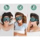 Маска на очі для сну та відпочинку з дихаючим ефектом 3D Sleep Eye Зелена - зображення 4