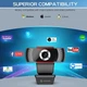 Веб-камера JOYACCESS 1080P Full HD, USB 2.0, ПК, веб-камера з мікрофоном, ширококутний кут 105° для запису, дзвінків, конференцій - изображение 3