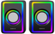 System akustyczny Omega Speaker 6W RMS RGB USB 3.5 mm Audio Black Small Tower (5907595461504) - obraz 1