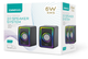 System akustyczny Omega Speaker 6W RMS RGB USB 3.5 mm Audio Black Small Tower (5907595461504) - obraz 3