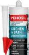Герметик силіконовий нейтральний Penosil Kitchen&Bath Fresh силікон для кухні та ванної 280 мл Білий (H4156) - зображення 2