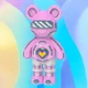 Конструктор Magic Blocks, що світиться, ведмедик Bearbrick 50 см Рожевий - зображення 3