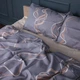 Простынь MirSon King Size 220x240 см 22-1407 Wavy lines Сатин (2200011121642) - изображение 2