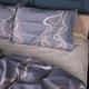 Простынь MirSon King Size 220x240 см 22-1407 Wavy lines Сатин (2200011121642) - изображение 4