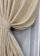 Комплект штор VR-Textil Лен Мрамор 150х270 2шт и Тюль 400х270 1713ш-1276т Айвори с белым 71-010/3 - изображение 4