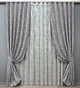 Комплект штор VR-Textil Жакард Мармур 100х270 2шт і Тюль 300х270 1668ш-1400т Сірий з білим 71-001/1 - зображення 1