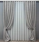 Комплект штор VR-Textil Лен Мрамор 100х270 2шт и Тюль 300х270 1714ш-1276т Серый с белым 71-009/1 - изображение 1