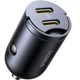 Автомобильное зарядное устройство Baseus Tiny Star Mini Car Charge (2 Type-C, 30W+30W, QC/PD). Black - изображение 1