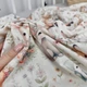 Натуральная хлопковая пеленка для девочки Oh My Kids "Зайчики Лисички" - изображение 4