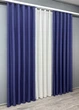 Комплект штор VR-Textil Лен Мешковина 200х270 2шт и Тюль 500х270 691ш-115т Синий с белым 71-016/6 - изображение 3