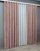 Комплект штор VR-Textil Лен Мрамор 150х270 2шт и Тюль 400х270 1716ш-1276т Пудровый с белым 71-012/3 - изображение 3