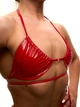 Топ Peach Power из латекса для танцев треугольник ONE SIZE красный - изображение 3