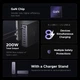 Зарядное устройство Ugreen X766 200W 8Ports GaN for MacBook Pro 16" Air, XPS 13, iPad Pro, iPhone 16 Pro, Galaxy S25 6C2A Grey (55324) - изображение 2