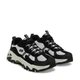 Жіночі кросівки Skechers D`Lites Hiker Black/White 43 Білий 180128-BKW - изображение 2