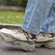 Жіночі кросівки Li-ning CF Qianxingce 3.0 Oatmeal Gray/Off White/Dark Moss Green 45 Зелений AHCU037-4 - изображение 7