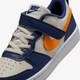 Подростковые кеды для мальчика Nike Court Borough Low Recraft (Ps) DV5457-126 35 Light Orewood Brown/Midnight Navy/White/Orange Peel (197863505763) - изображение 7