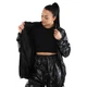 Костюм-сауна для похудения на молнии с капюшоном Поливинилхлорид SAUNA SUIT ZELART размер 2XL/50-54 черный FI-9652 - изображение 8