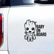 Наклейка "Baby on Board — Грут малюк" 20х20 см Чорна (010) - изображение 2