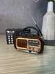 Радиоприёмник GOLON RX-BT628S с аккумулятором Bluetooth, USB, SD и солнечной панелью Тёмный - изображение 3