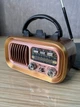Радіоприймач GOLON RX-BT628S з акумулятором Bluetooth, USB, SD і сонячною панеллю Світлий - зображення 6