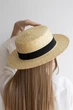 Соломенная шляпа канотье летняя D.Hats поля 7 см - изображение 3