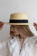 Соломенная шляпа канотье летняя D.Hats поля 7 см - изображение 6