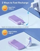 Power Bank 20000 mAh 22.5W Fast Charge, Вбудовані 4 кабелі Purple - зображення 4