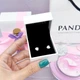 Серебряные серьги Pandora Цветущая белая роза - изображение 4