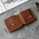 Мужской кожаный кошелек с монетницей в коньячном цвете FORT Cognac - изображение 7