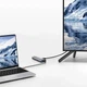 Хаб Baseus 7в1 Type-C to (2*USB3.0 + HD + Type-C +Type-C PD+ TF + SD) адаптер Metal Gleam (WKWG020113) - зображення 8