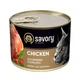 Корм вологий для стерилізованих котів Savory Gourmand Sterilised з куркою 200 г (4820232630754) - изображение 1