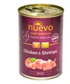 Корм вологий Nuevo для котів з куркою та креветками 400 г (4250231595189) - изображение 1