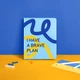Планер Orner I HAVE A BRAVE PLAN А5+ 248 листов патриотичный голубой - изображение 3