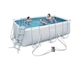 Каркасный бассейн 412 x 201 x 122 см Bestway 56456 Power Steel™ Rectangular Pool Set - изображение 1
