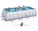 Каркасний басейн 549 x 274 x 122 см Bestway 56465 Power Steel™ Rectangular Pool Set - зображення 3