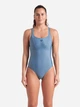 Купальник слитный женский Arena Solid Swimsuit Control Pro Bac 005910-550 36 Серый (3468337486077) - изображение 4