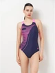 Купальник слитный женский Arena Bright Glare Swimsuit V Back 008930-790 42 Синий/Розовый (3468337533757) - изображение 1