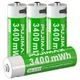 Акумулятор PUJIMAX 1.5V формату AA 3400 mWh (4шт+кабель+коробка) - зображення 2