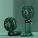 Вентилятор портативный ручной мини на аккумуляторе + USB Mini Fan TP-01 на присоске Зеленый - изображение 2