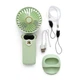 Вентилятор портативный ручной мини на аккумуляторе + USB Mini Fan TP-01 на присоске Салатовый - изображение 3