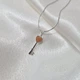 Серебряная маленькая подвеска подвес Ключик серебро 925 пробы 3607п 0.75г - изображение 1