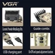 Акумуляторний триммер VGR V-005 машинка для стрижки волосся бороди та вусів зі змінними насадками 1,5-19 мм Золото - зображення 4