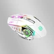 Миша бездротова, безшумна з підсвічуванням BAJEAL M500 2,4G+Bluetooth White - зображення 2