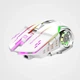 Миша бездротова, безшумна з підсвічуванням BAJEAL M500 2,4G+Bluetooth White - зображення 3