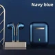 Беспроводные Bluetooth наушники TWS J18/ синие - изображение 4