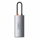 USB Hub Baseus Metal Gleam Series 4-in-1 Multifunctional Type-C Сірий (CAHUB-CY0G) (253974) - зображення 2