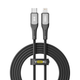 Кабель USB YOKI SOLID YK-SO15 Type-C to Lightning 30W 2m Чорний - изображение 1